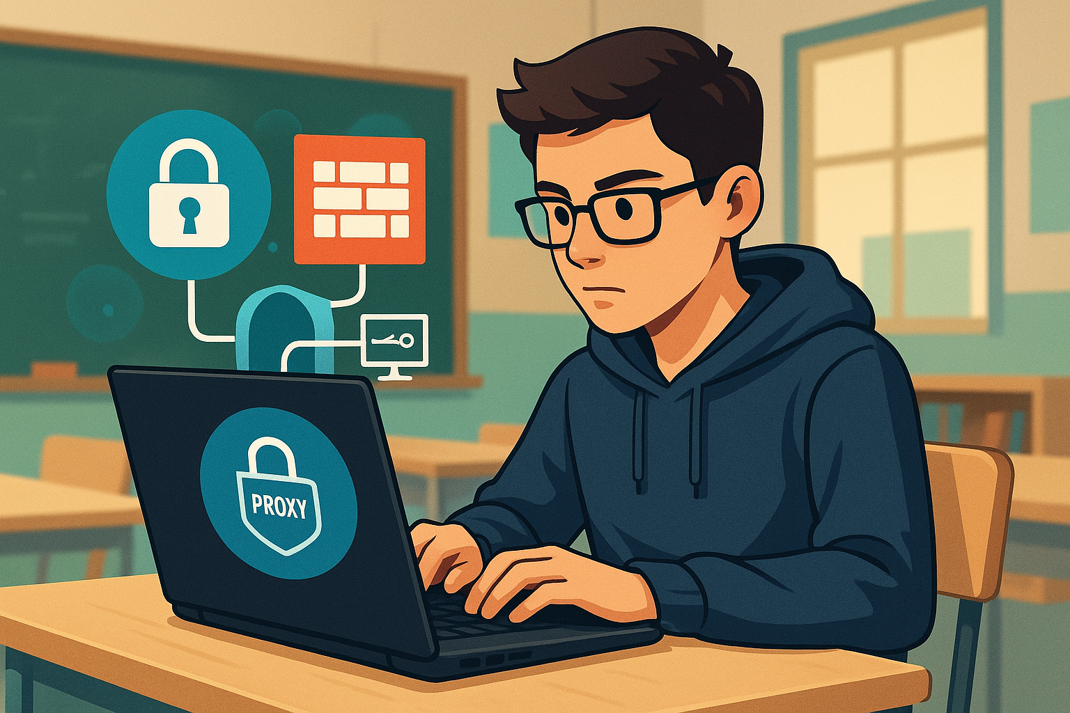 Student using proxy